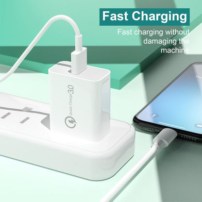 APD-2003 18W QC3.0 Single Port USB Charger with 1m USB to Type-C Data Cable����������������������...