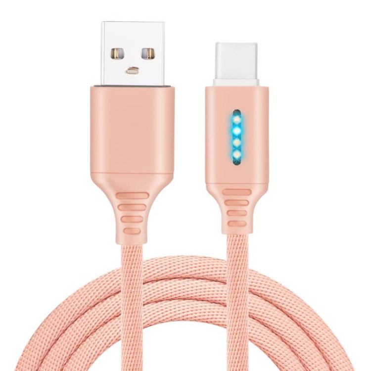 Type-c Intelligent automatic Power cut-off Cable for Zinc Alloy in Light-emitting Data Line