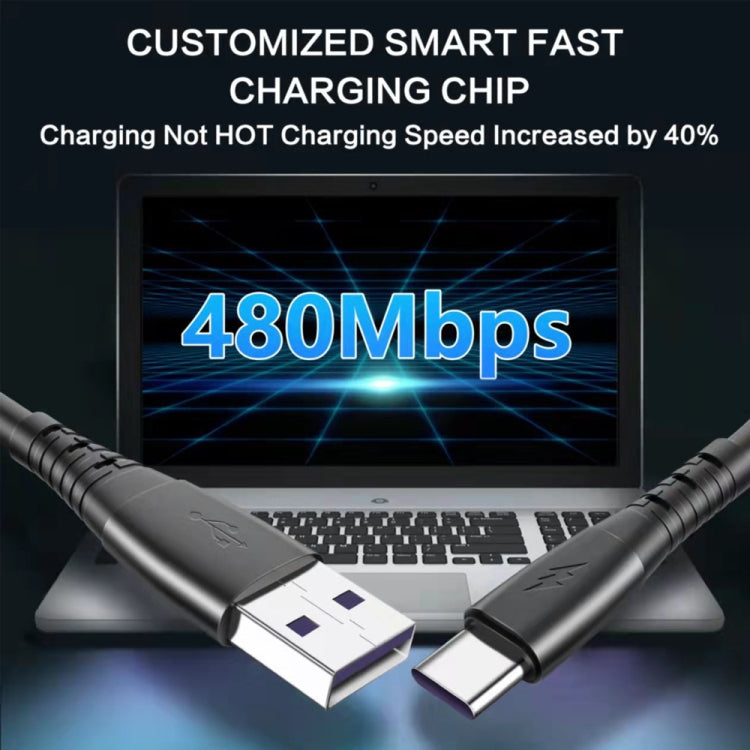 1.5m Spring Telescopic Mobile Phone Fast Charging Data Cable, USB to 8 Pin, USB to Type-C��������...