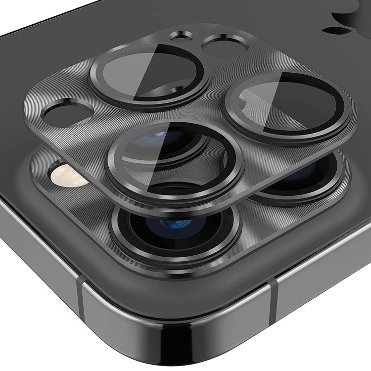 ENKAY Aluminium Alloy Tempered Glass Lens Cover Film For iPhone 14 Pro / 14 Pro Max��������������...