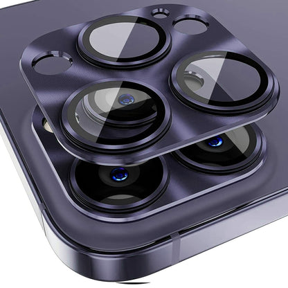ENKAY Aluminium Alloy Tempered Glass Lens Cover Film For iPhone 14 Pro / 14 Pro Max��������������...