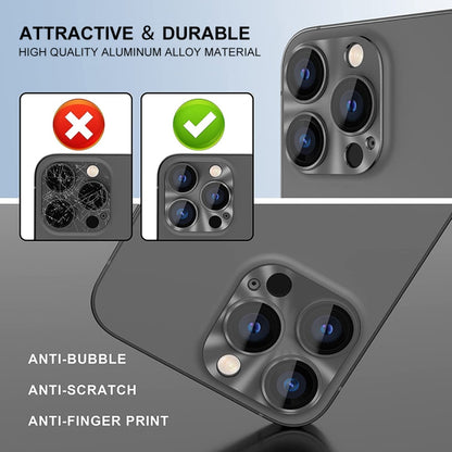 ENKAY Aluminium Alloy Tempered Glass Lens Cover Film For iPhone 14 Pro / 14 Pro Max��������������...
