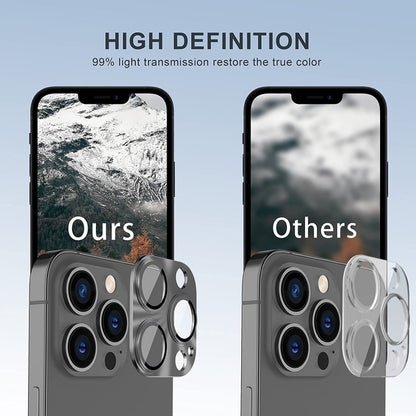 ENKAY Aluminium Alloy Tempered Glass Lens Cover Film For iPhone 14 Pro / 14 Pro Max��������������...
