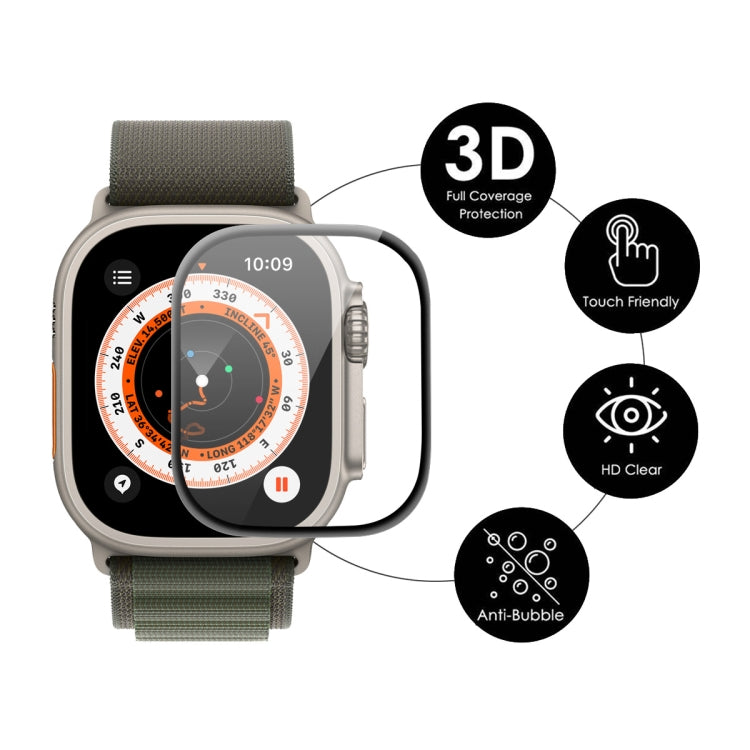 1 PCS ENKAY 3D Soft PC Edge PMMA Screen Film For Apple Watch Ultra / Ultra 2 / Ultra 3 49mm, 1 PC...