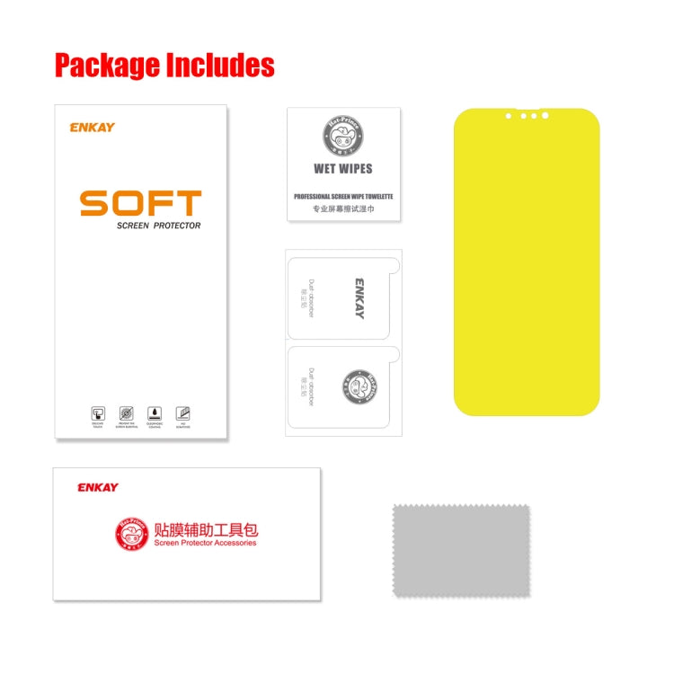 ENKAY Full Glue Explosion-proof Hydrogel Film For iPhone 14 / 13 / 13 Pro������������������������...