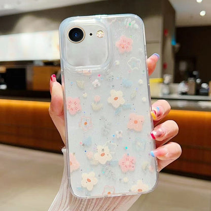Fresh Small Floral Epoxy TPU Phone Case