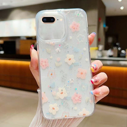 Fresh Small Floral Epoxy TPU Phone Case