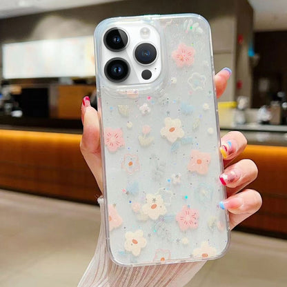Fresh Small Floral Epoxy TPU Phone Case