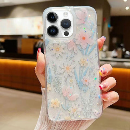 Fresh Small Floral Epoxy TPU Phone Case