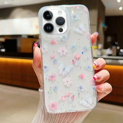 Fresh Small Floral Epoxy TPU Phone Case