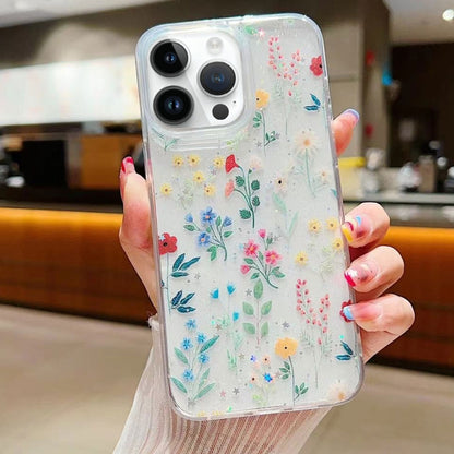 Fresh Small Floral Epoxy TPU Phone Case