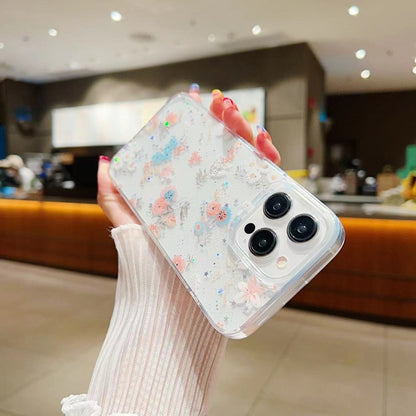 Fresh Small Floral Epoxy TPU Phone Case
