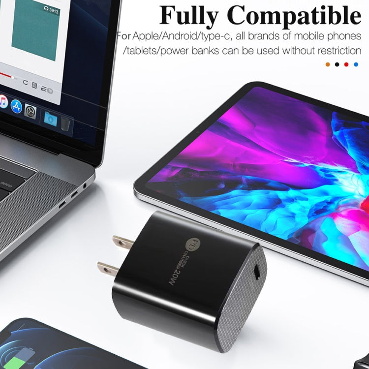 PD11 Mini Single Port PD3.0 USB-C / Type-C 20W Fast Charger for iPhone / iPad Series, US Plug����...