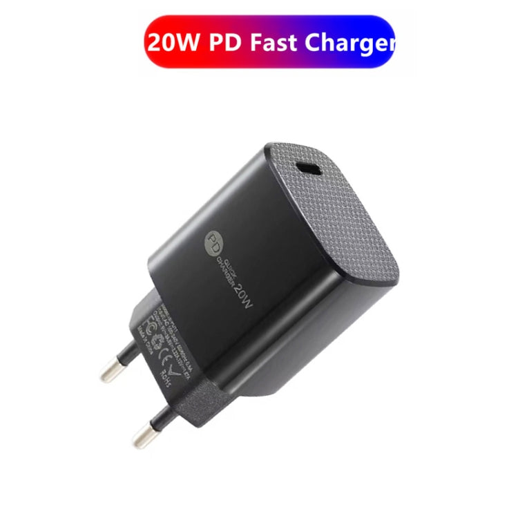 PD11 Mini Single Port PD3.0 USB-C / Type-C 20W Fast Charger for iPhone / iPad Series, EU Plug����...