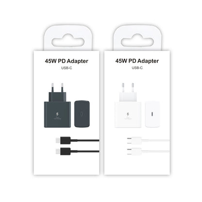 M135 45W USB-C / Type-C Port Fast Charger with 5A Type-C to Type-C Cable, EU Plug