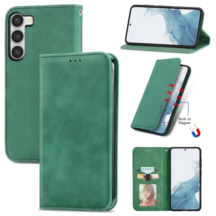 Retro Skin Feel Magnetic Leather Phone Case, For Samsung Galaxy A05, For Samsung Galaxy A05s 4G��...