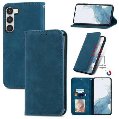 Retro Skin Feel Magnetic Leather Phone Case, For Samsung Galaxy A05, For Samsung Galaxy A05s 4G��...