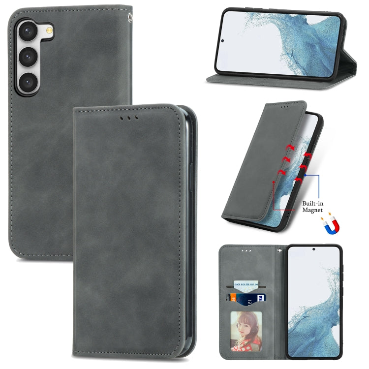 Retro Skin Feel Magnetic Leather Phone Case, For Samsung Galaxy A05, For Samsung Galaxy A05s 4G��...