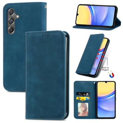 Retro Skin Feel Magnetic Leather Phone Case, For Samsung Galaxy S25 5G, For Samsung Galaxy S25+ 5...