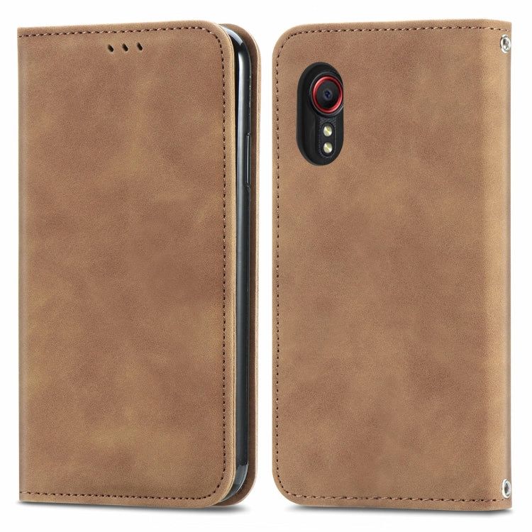 Retro Skin Feel Magnetic Leather Phone Case, For Samsung Galaxy A05, For Samsung Galaxy A05s 4G��...