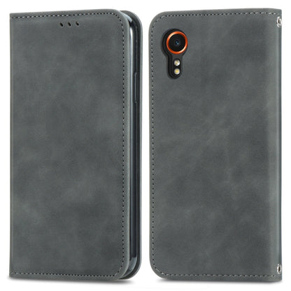 Retro Skin Feel Magnetic Leather Phone Case, For Samsung Galaxy S25 5G, For Samsung Galaxy S25+ 5...