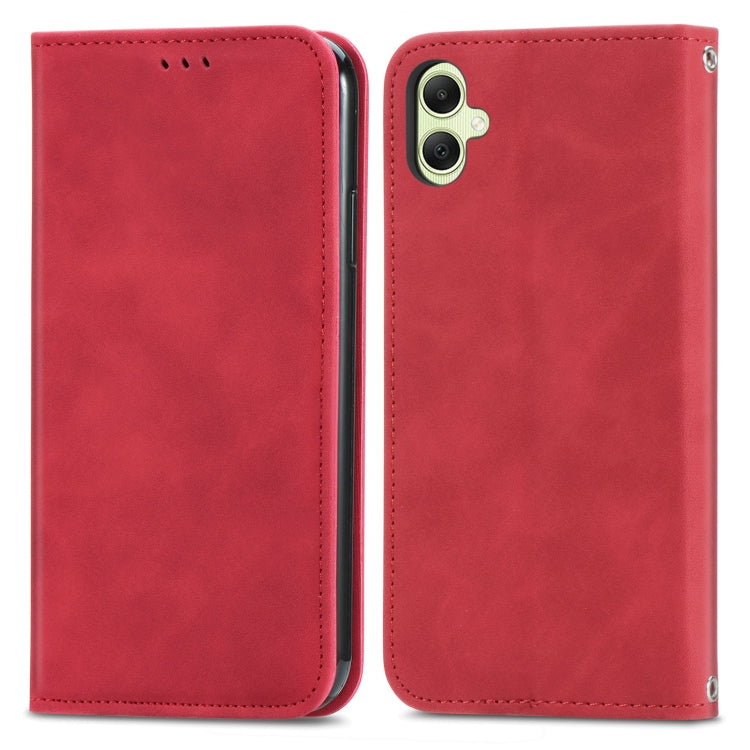 Retro Skin Feel Magnetic Leather Phone Case, For Samsung Galaxy A05, For Samsung Galaxy A05s 4G��...