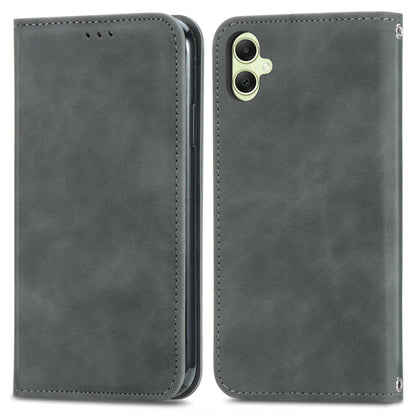 Retro Skin Feel Magnetic Leather Phone Case, For Samsung Galaxy A05, For Samsung Galaxy A05s 4G��...
