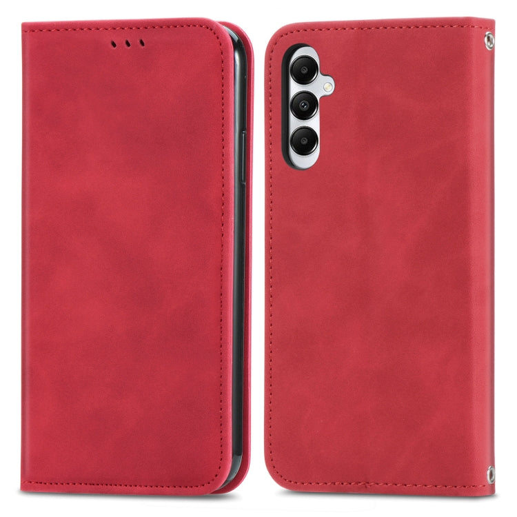 Retro Skin Feel Magnetic Leather Phone Case, For Samsung Galaxy A05, For Samsung Galaxy A05s 4G��...
