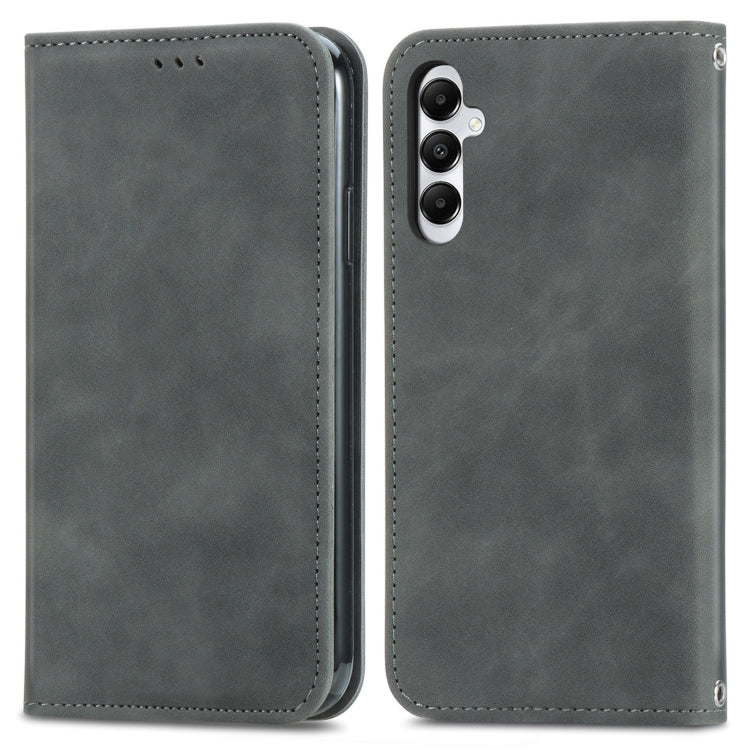 Retro Skin Feel Magnetic Leather Phone Case, For Samsung Galaxy A05, For Samsung Galaxy A05s 4G��...