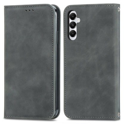 Retro Skin Feel Magnetic Leather Phone Case, For Samsung Galaxy A05, For Samsung Galaxy A05s 4G��...