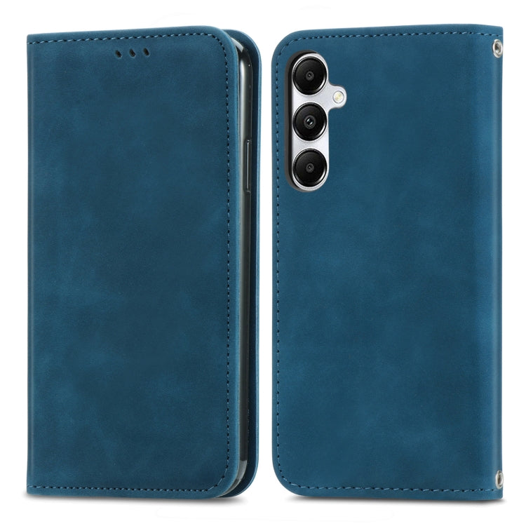 Retro Skin Feel Magnetic Leather Phone Case, For Samsung Galaxy S25 5G, For Samsung Galaxy S25+ 5...