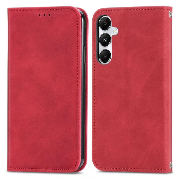 Retro Skin Feel Magnetic Leather Phone Case, For Samsung Galaxy S25 5G, For Samsung Galaxy S25+ 5...