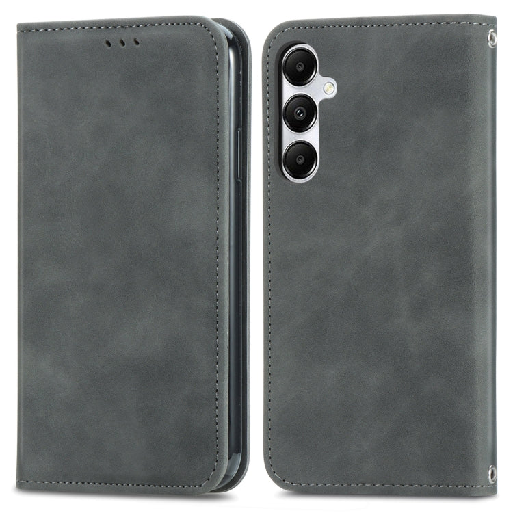 Retro Skin Feel Magnetic Leather Phone Case, For Samsung Galaxy S25 5G, For Samsung Galaxy S25+ 5...