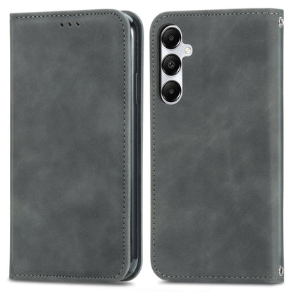 Retro Skin Feel Magnetic Leather Phone Case, For Samsung Galaxy S25 5G, For Samsung Galaxy S25+ 5...