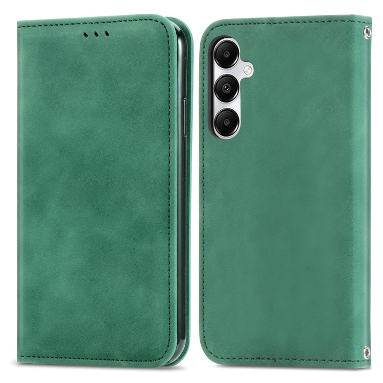 Retro Skin Feel Magnetic Leather Phone Case, For Samsung Galaxy S25 5G, For Samsung Galaxy S25+ 5...