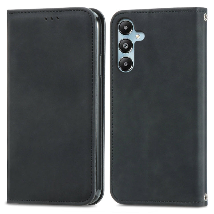 Retro Skin Feel Magnetic Leather Phone Case, For Samsung Galaxy S25 5G, For Samsung Galaxy S25+ 5...