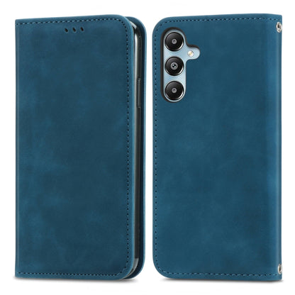 Retro Skin Feel Magnetic Leather Phone Case, For Samsung Galaxy S25 5G, For Samsung Galaxy S25+ 5...