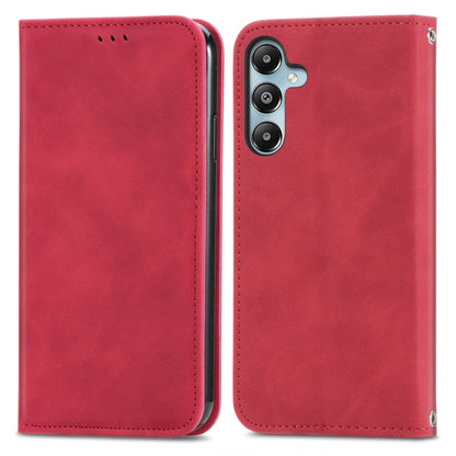 Retro Skin Feel Magnetic Leather Phone Case, For Samsung Galaxy S25 5G, For Samsung Galaxy S25+ 5...