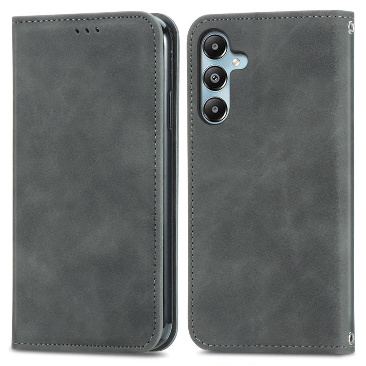 Retro Skin Feel Magnetic Leather Phone Case, For Samsung Galaxy S25 5G, For Samsung Galaxy S25+ 5...