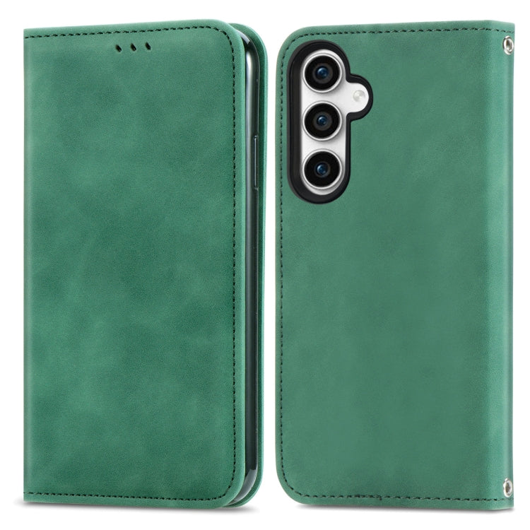 Retro Skin Feel Magnetic Leather Phone Case, For Samsung Galaxy A05, For Samsung Galaxy A05s 4G��...