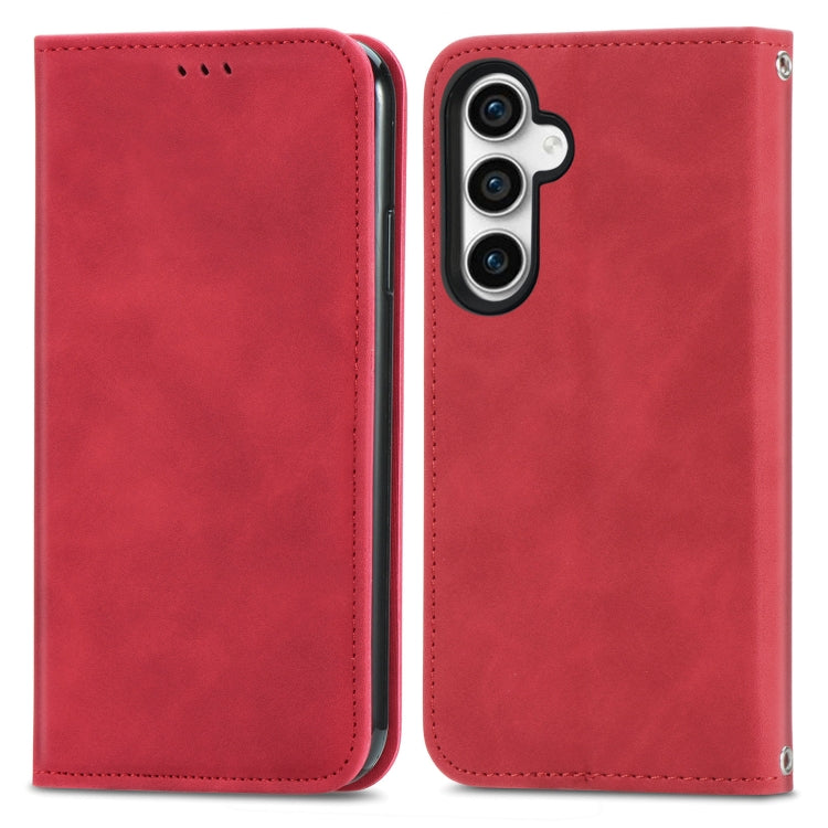 Retro Skin Feel Magnetic Leather Phone Case, For Samsung Galaxy A05, For Samsung Galaxy A05s 4G��...
