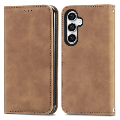 Retro Skin Feel Magnetic Leather Phone Case, For Samsung Galaxy A05, For Samsung Galaxy A05s 4G��...
