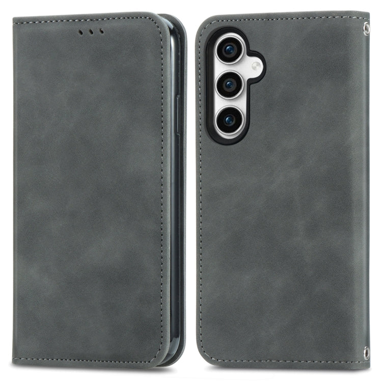 Retro Skin Feel Magnetic Leather Phone Case, For Samsung Galaxy A05, For Samsung Galaxy A05s 4G��...