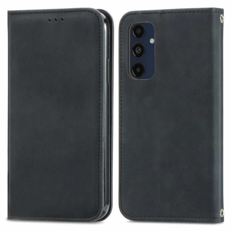 Retro Skin Feel Magnetic Leather Phone Case, For Samsung Galaxy S25 5G, For Samsung Galaxy S25+ 5...