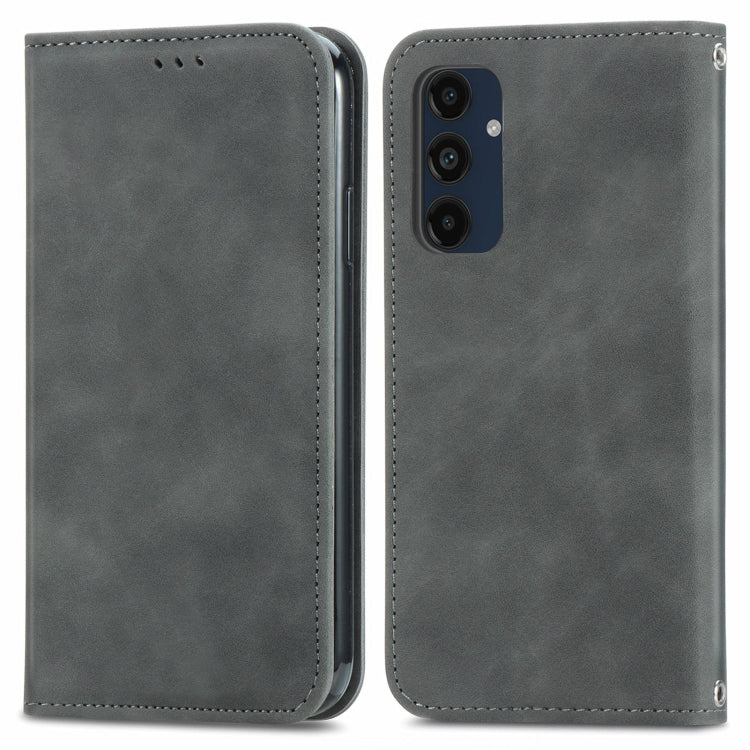 Retro Skin Feel Magnetic Leather Phone Case, For Samsung Galaxy S25 5G, For Samsung Galaxy S25+ 5...