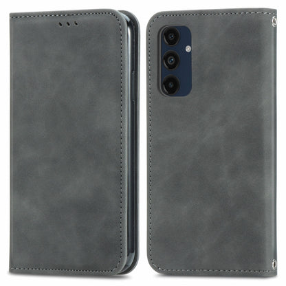 Retro Skin Feel Magnetic Leather Phone Case, For Samsung Galaxy S25 5G, For Samsung Galaxy S25+ 5...