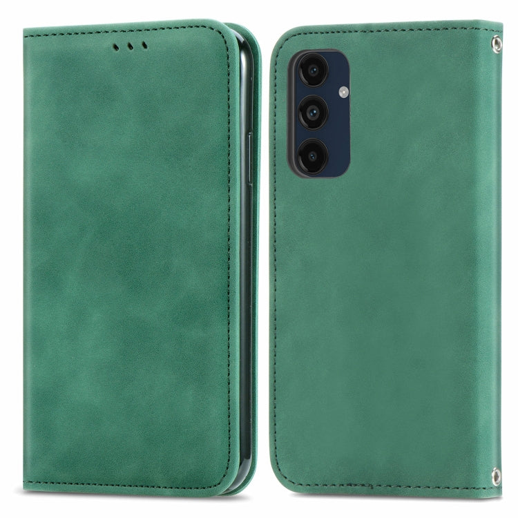 Retro Skin Feel Magnetic Leather Phone Case, For Samsung Galaxy S25 5G, For Samsung Galaxy S25+ 5...