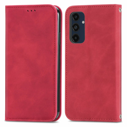 Retro Skin Feel Magnetic Leather Phone Case, For Samsung Galaxy S25 5G, For Samsung Galaxy S25+ 5...
