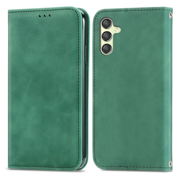 Retro Skin Feel Magnetic Leather Phone Case, For Samsung Galaxy A05, For Samsung Galaxy A05s 4G��...