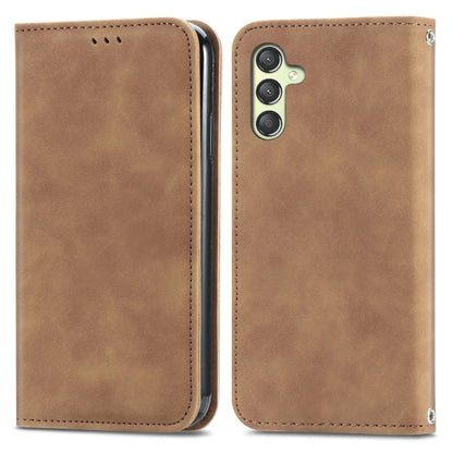 Retro Skin Feel Magnetic Leather Phone Case, For Samsung Galaxy A05, For Samsung Galaxy A05s 4G��...